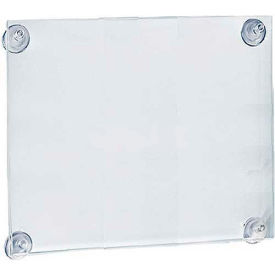 Acrylic Sign Holder W/ Suction Cups, 11" x 14" - Pkg Qty 2