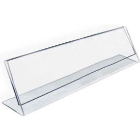 Horizontal Nameplate Acrylic Sign Holder, 6" x 2" - Pkg Qty 10