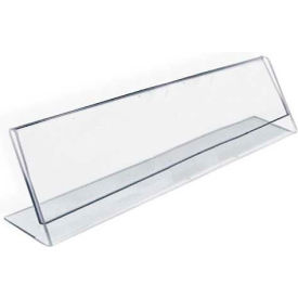 Horizontal Nameplate Acrylic Sign Holder, 8" x 2" - Pkg Qty 10