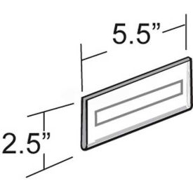 Wall Mount Nameplate Sign Holder W/ Adhesive Tape, 5.5" x 2.5" - Pkg Qty 10