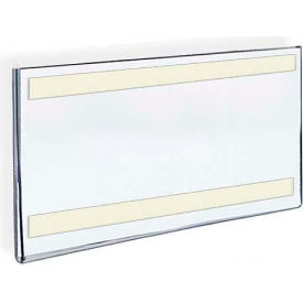 Horizontal Wall Mount Sign Holder W/ Adhesive Tape, 14" x 8.5" - Pkg Qty 10