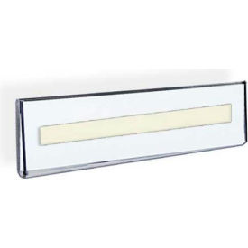 Wall Mount Nameplate Sign Holder with Adhesive Tape, 8.5" x 2.5" - Package Quantity 10