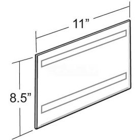Horizontal Wall Mount Sign Holder W/ Adhesive Tape, 11" x 8.5" - Pkg Qty 10