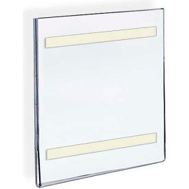 Vertical Wall Mount Acrylic Sign Holder with Adhesive Tape - 5.5"x8.5" - Package Quantity 10