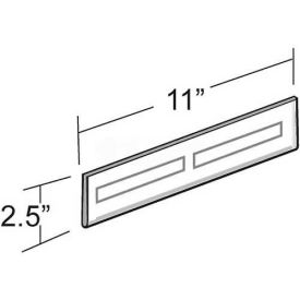 Wall Mount Nameplate Sign Holder W/ Adhesive Tape, 11" x 2.5" - Pkg Qty 10