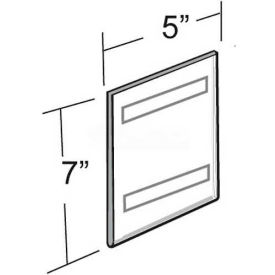 Vertical Wall Mount Acrylic Sign Holder W/ Adhesive Tape 5" x 7" - Pkg Qty 10