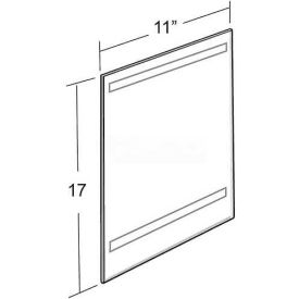 Vertical Wall Mount Sign Holder W/ Adhesive Tape, 11" x 17" - Pkg Qty 10