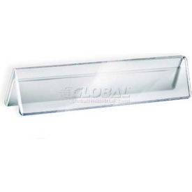 Acrylic Two-Sided Nameplate, 8.5" x 2", Acrylic - Pkg Qty 10