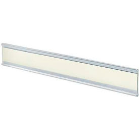Adhesive-Back C-Channel Nameplate, 8.5" x 1.5", Acrylic - Pkg Qty 10