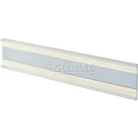 Adhesive-Back C-Channel Nameplate, 8.5" x 2", Acrylic - Pkg Qty 10