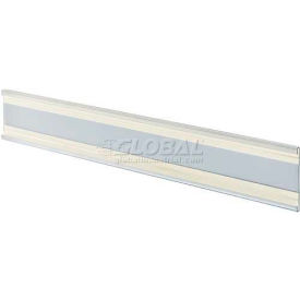 Adhesive-Back C-Channel Nameplate, 11" x 2", Acrylic - Pack of 10