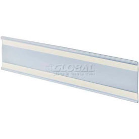Adhesive-Back C-Channel Nameplate, 11" x 3", Acrylic - Pkg Qty 10