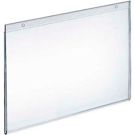 Global Approved 162713 Horizontal Wall Mount Acrylic Sign Holder, 12" x 9", Pkg Qty 10