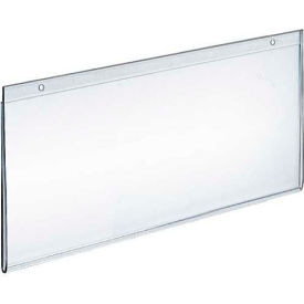 Horizontal Wall Mount Acrylic Sign Holder, 11" x 7", Acrylic - Pkg Qty 10