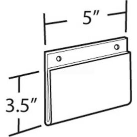 Global Approved Horizontal Wall Mount Acrylic Sign Holder, 5" x 3.5", Acrylic - Pkg Qty 10