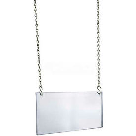Acrylic Hanging Poster Frame, 14" x 8.5", Acrylic - Pkg Qty 4