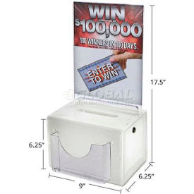 Large Acrylic Suggestion Box, 7.75" x 6", Acrylic ,1 Piece