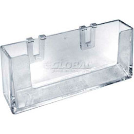 Clipping Business Card Pocket Holder, 3.875" x 1.25", Acrylic - Pkg Qty 10
