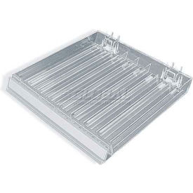 8-Section Nail Polish Tray Pegboard/Slatwall-12" x 9.5 " Acrylic - Pkg Qty 2