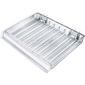 9-Section Nail Polish Tray Pegboard/Slatwall 12" x 9.5" Acrylic - Pkg Qty 2