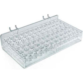 72-Slot Masc. & Cosm. Tray, Pgbrd/Slat-W 10.25" x 2.25", Acrylic - Pkg Qty 2
