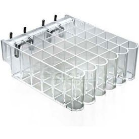 225526 36-Section Cosmetic Tray For Pegboard/Slatwall 5" x 2.5" Acrylic - Pkg Qty 2