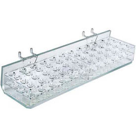 225548 48-Slot Masc. & Cosm. Tray, Pgbrd/Slat-W 10.25" x 1.875", Acrylic - Pkg Qty 2