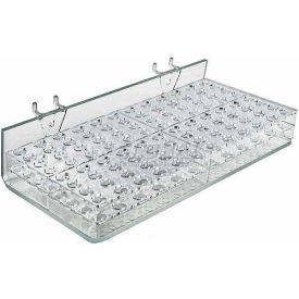 225596 96-Slot Masc. & Cosm. Tray, Pgbrd/Slat-W 10.25" x 2.25", Acrylic - Pkg Qty 2