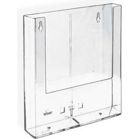 Single Pocket Tri-Fold Wall Mount Brochure Holder 4.125" x 6.25" - Pkg Qty 10