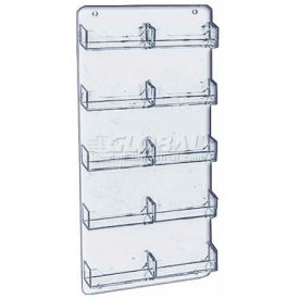 10-Pocket Wall Mount Business Card Holder, 8.5" x 15.75" - Pkg Qty 2