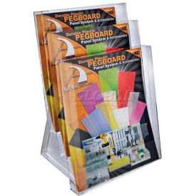 3-Tier Letter Size Countertop Brochure Holder, 9" x 14.75" - Pkg Qty 2