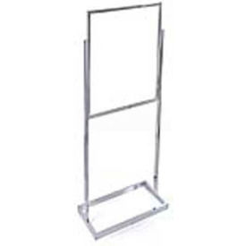 Chrome Single Panel Sign Easel, 23.75" x 59", Metal ,1 Piece