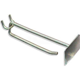 4" Metal Scan Hook, Galvanized Metal Finish - Pkg Qty 50