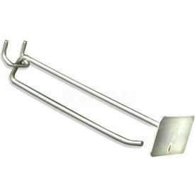 6" Metal Scan Hook, Galvanized Metal Finish - Pkg Qty 50