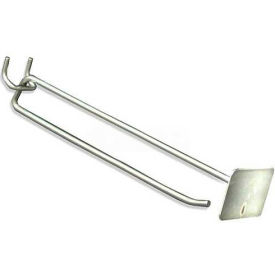 8" Metal Scan Hook, Galvanized Metal Finish - Pkg Qty 50