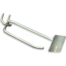 4" Metal Scan Hook, Galvanized Metal Finish - Pkg Qty 50