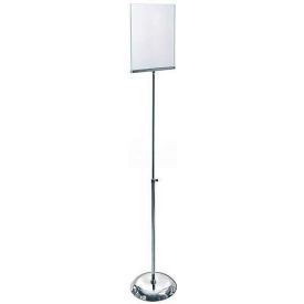 Global Approved 300840 Clear Acrylic Sign Holder W/ Stand, 8" x 11", Plastic, 1 Piece