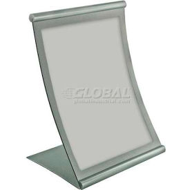 Curved Countertop Sign Holder, 8.5" x 11", Metal, 1 Piece