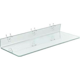 Acrylic Shelf For Pegboard/Slatwall, 20" x 2", Clear - Pkg Qty 4