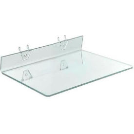 Acrylic Shelf For Pegboard/Slatwall, 13.5" x 2", Clear - Pkg Qty 4