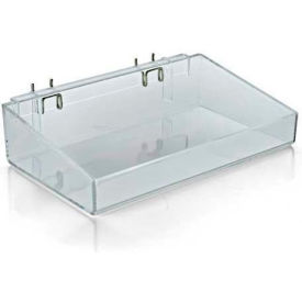 12" Wide Open Tray, 3" High, Clear - Pkg Qty 2