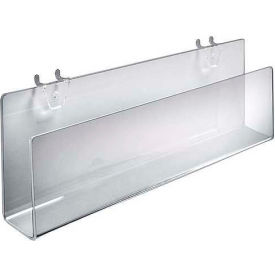 Acrylic Greeting Card Holder For Pgbrd/Slatwall 13.5" x 5" Clear - Pkg Qty 2