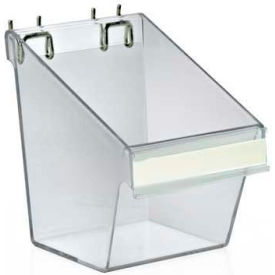 Small Display Bucket W/ C-Channel For Pgbrd/Slatwall 5" x 7" - Pkg Qty 4