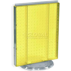 700500-YEL Pegboard Countertop Display, 16" x 20", Yellow Opaque ,1 Piece