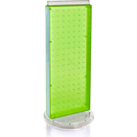 Revolving Pegboard Countertop Display Unit, 8" x 20", Green ,1 Piece
