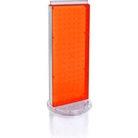 Revolving Pegboard Countertop Display Unit, 8" x 20", Orange ,1 Piece
