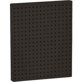 Global Approved Pegboard Wall Panel, 16" x 20", Black Solid - Pkg Qty 2