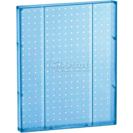 Pegboard Wall Panel, 16" x 20", Blue Opaque - Package Quantity 2