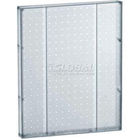Pegboard Wall Panel, 16" x 20", Clear Opaque - Pkg Qty 2