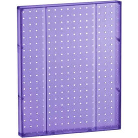 Pegboard Wall Panel, 16" x 20", Purple Opaque - Pkg Qty 2